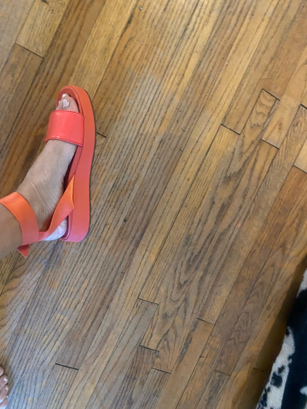 UGG Women's Coral-Pink Slide Sandal with Ankle Wrap - Picture 2 of 4